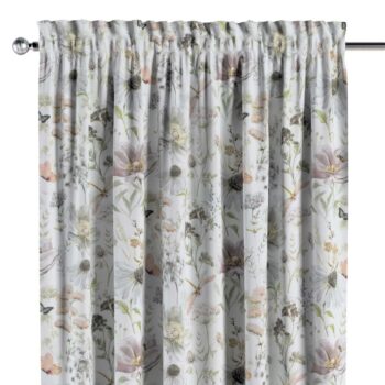 Záves s tunelom a volánom, pastelovo biela, Arte, 143-96