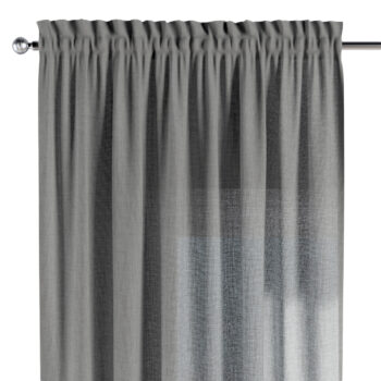 Záves s tunelom a volánom, šedá, Sensuale Premium, 144-55