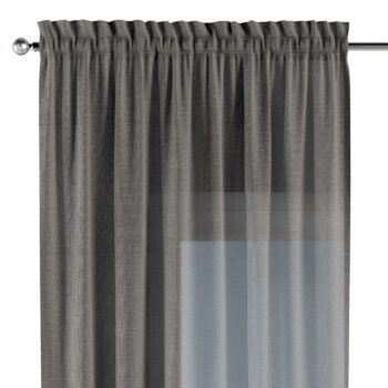 Záves s tunelom a volánom, sivá, Alara Premium, 145-05