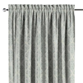 Záves s tunelom a volánom, strieborná modrá, Imperia Premium, 144-11