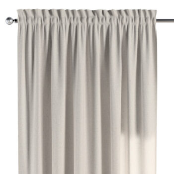 Záves s tunelom a volánom, svetlo šedá melanž, Loneta, 133-65