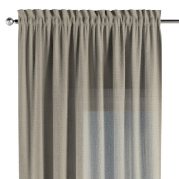 Záves s tunelom a volánom, tmavo béžová, Alara Premium, 145-01