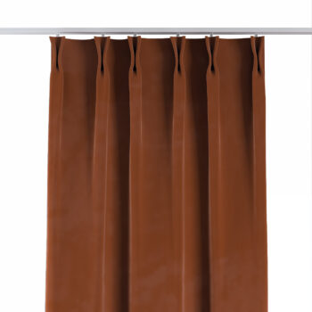 Záves so systémom FLEX (dvojité spony flex), Terracotta, Velvet, 704-33
