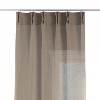 Záves so systémom FLEX (dvojité spony flex), béžová, Sensuale Premium, 144-40