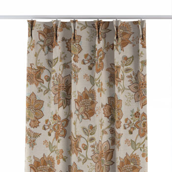 Záves so systémom FLEX (dvojité spony flex), béžové kvety, Intenso Premium, 144-27