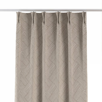 Záves so systémom FLEX (dvojité spony flex), béžovo-krémové geometrické vzory, Sunny, 143-44