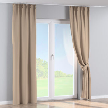 Záves so systémom FLEX (dvojité spony flex), krémová, Blackout - zatemňujúca, 269-00