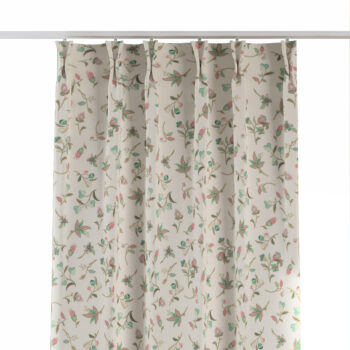 Záves so systémom FLEX (dvojité spony flex), malé kvety na svetlom pozadí, Londres, 122-02