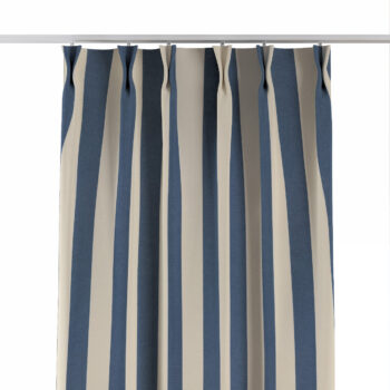 Záves so systémom FLEX (dvojité spony flex), niebiesko-białe pionowe pasy, Quadro, 143-90