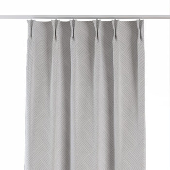 Záves so systémom FLEX (dvojité spony flex), sivo-biele geometrické vzory, Sunny, 143-43