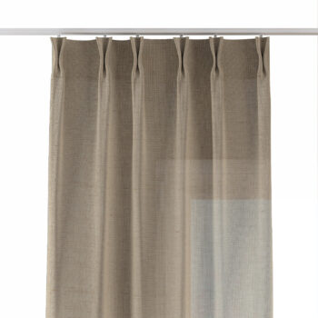 Záves so systémom FLEX (dvojité spony flex), tmavo béžová, Alara Premium, 145-03