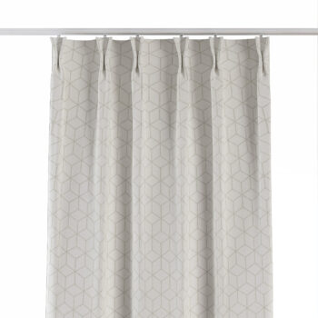 Záves so systémom FLEX (dvojité spony flex), vzor kocky na bielom podklade, Sunny, 143-51