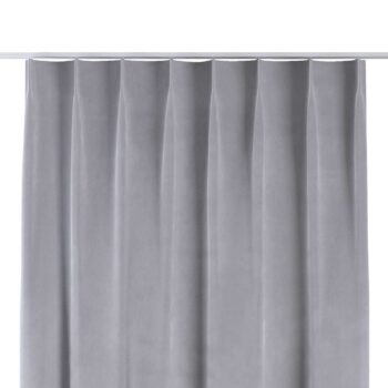 Záves so systémom FLEX (jednoduché spony flex), Lysegrå, Velvet, 704-24