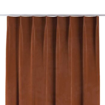 Záves so systémom FLEX (jednoduché spony flex), Terracotta, Velvet, 704-33