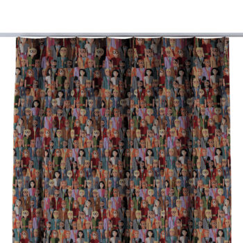 Záves so systémom FLEX (jednoduché spony flex), červeno-modrá, Intenso Premium, 144-15