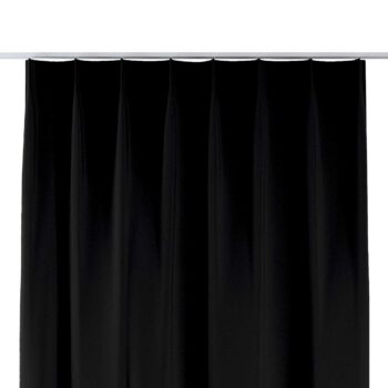 Záves so systémom FLEX (jednoduché spony flex), čierna, Blackout - zatemňujúca, 269-99