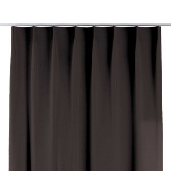 Záves so systémom FLEX (jednoduché spony flex), čokoládová, Cotton Panama, 702-03