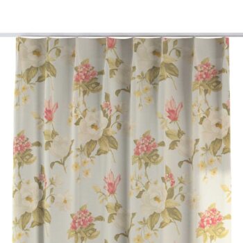 Záves so systémom FLEX (jednoduché spony flex), duże kwiaty na niebieskim tle, Londres, 143-86