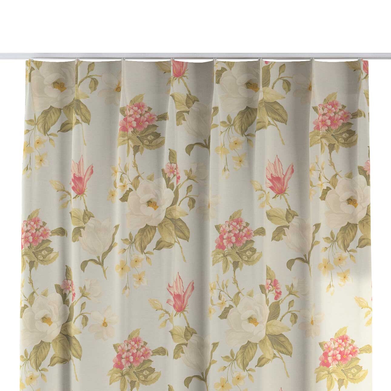 Záves so systémom FLEX (jednoduché spony flex), duże kwiaty na niebieskim tle, Londres, 143-86 Záves so systémom FLEX (jednoduché spony flex), duże kwiaty na niebieskim tle, Londres, 143-86