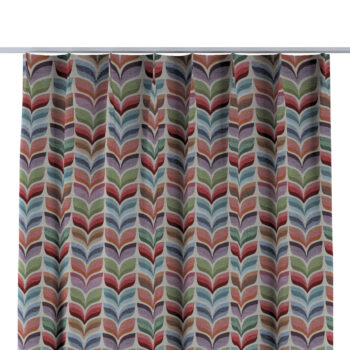 Záves so systémom FLEX (jednoduché spony flex), ružový a modrý kvetinový motív, Intenso Premium, 144-16