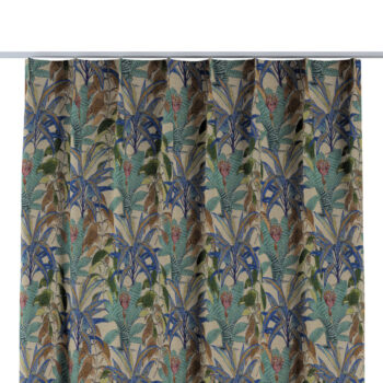 Záves so systémom FLEX (jednoduché spony flex), zeleno-modrá, Intenso Premium, 144-29