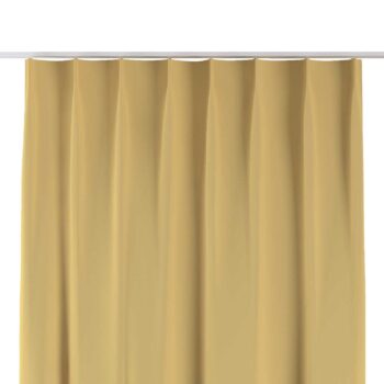 Záves so systémom FLEX (jednoduché spony flex), žltá, Blackout - zatemňujúca, 269-12