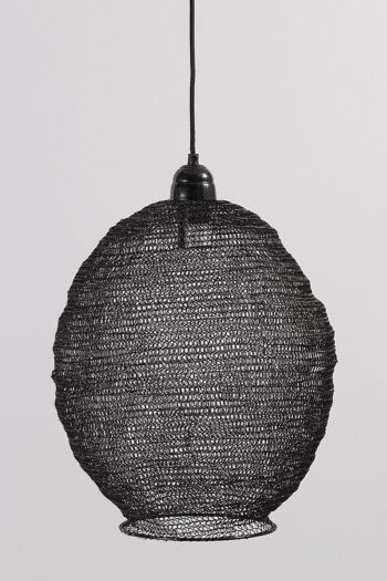 Závesná lampa Nina Black 48 cm, 48 cm