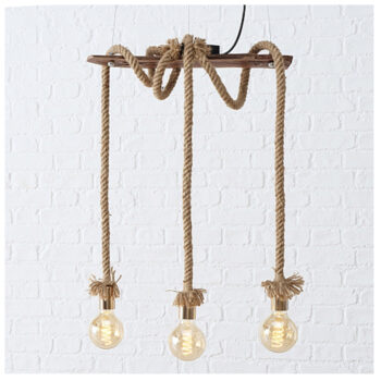 Závesná lampa Rope, 42 x 13 x 220 cm