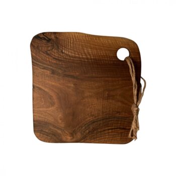 Atypická drevená doska na krájanie 37 cm x 38 cm