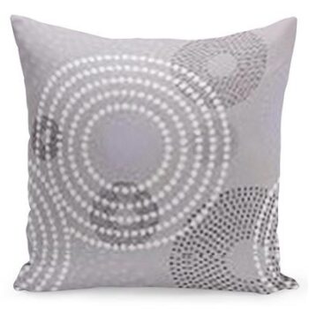 Béžova obliečka na vankúš so vzorom 50x60 cm