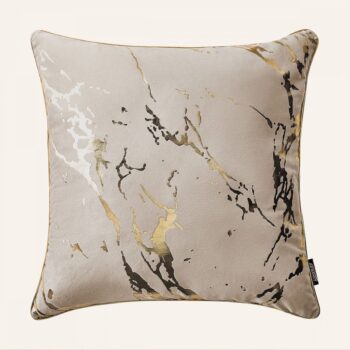 Béžová zamatová obliečka Lanai 45 x 45 cm