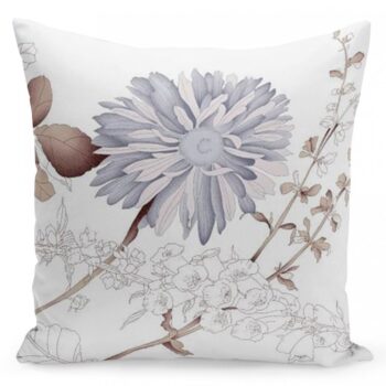 Biela obliečka s krásnym vzorom 50x60 cm