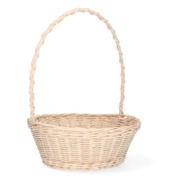 Biely ratanový kôš vo veľkosti XL