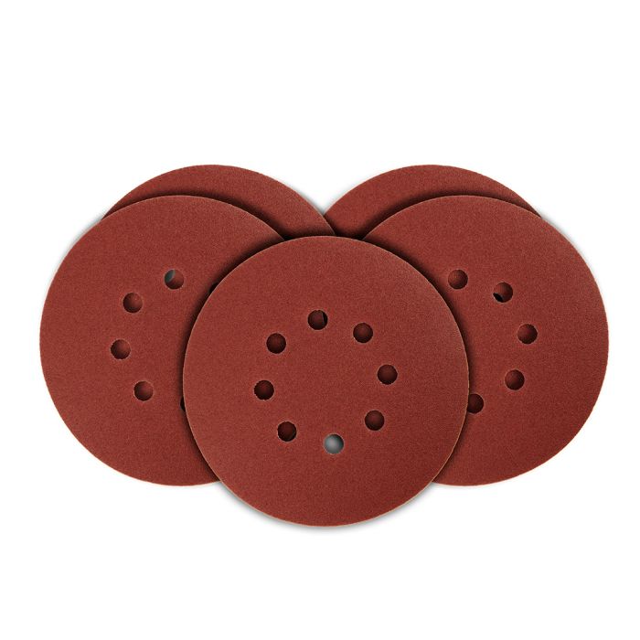 Brúsne kotúče 150 mm, K150, 5 ks, 8 otvorov, 65 mm 54H021 GRAPHITE Brúsne kotúče 150 mm, K150, 5 ks, 8 otvorov, 65 mm 54H021 GRAPHITE