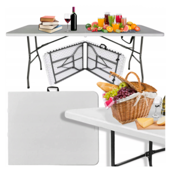 Cateringový stôl do záhrady rozkladací Šírka: 70 cm | Dĺžka: 153 cm
