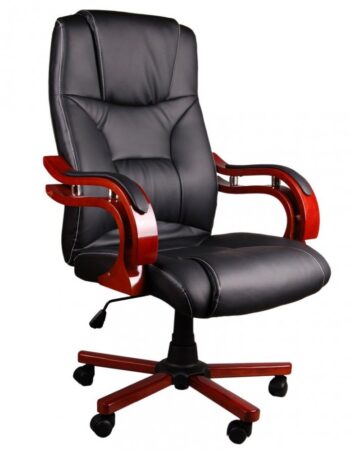 Čierne masážne kreslo na kolieskach s diaľkovým ovládaním BSL004M