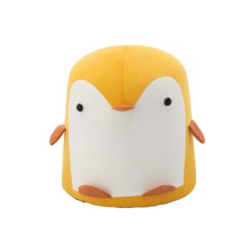 Detská taburetka s motívom tučniaka v žltej farbe