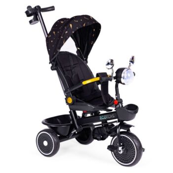 Detská trojkolka 2v1 s otočným sedadlom a strieškou