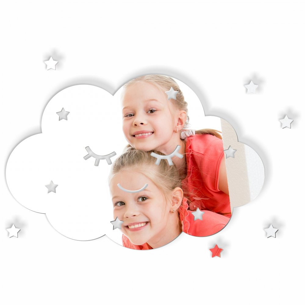 Detské dekoračné zrkadlo na stenu s motívom mráčika Detské dekoračné zrkadlo na stenu s motívom mráčika