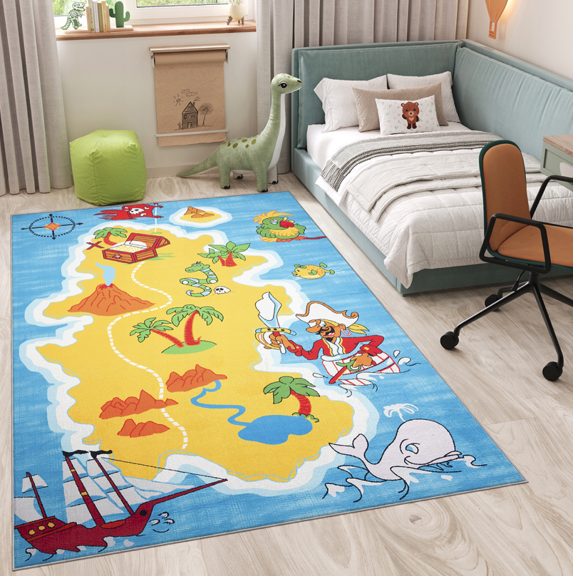 Detský koberec FLANNEL - ostrov pirátov Šírka: 140 cm | Dĺžka: 200 cm Detský koberec FLANNEL - ostrov pirátov Šírka: 140 cm | Dĺžka: 200 cm