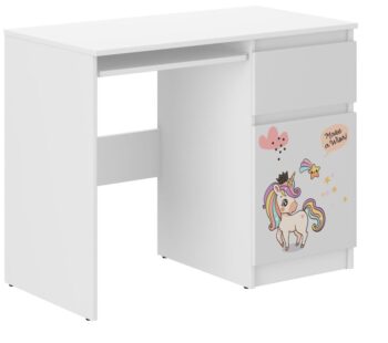 Detský písací stôl s motívom dúhového jednorožca 77x50x96 cm
