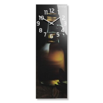 Dizajnové kuchynské hodiny s olivovým olejom