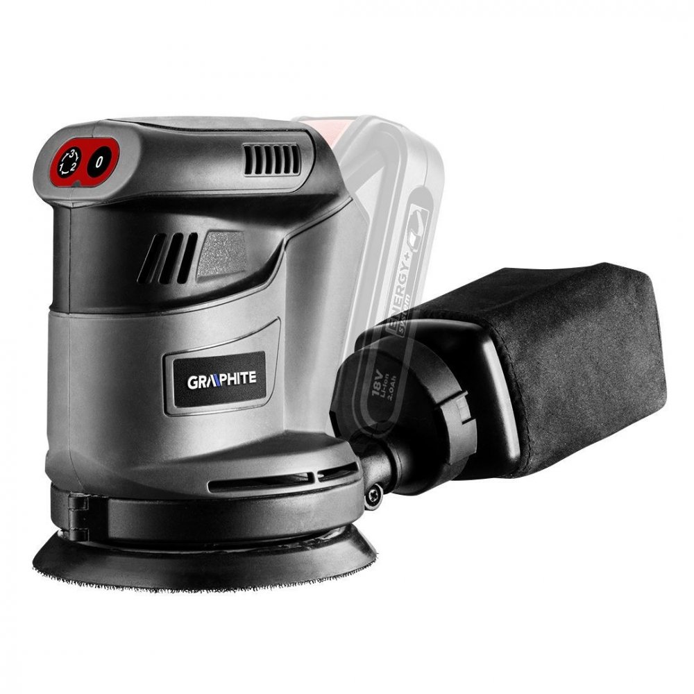 Excentrická brúska s výkonom Energy+ 18V 58G014 GRAPHITE Excentrická brúska s výkonom Energy+ 18V 58G014 GRAPHITE