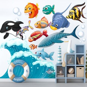 Farebná nálepka - podmorský svet Šírka: 60 cm | Dĺžka: 120 cm