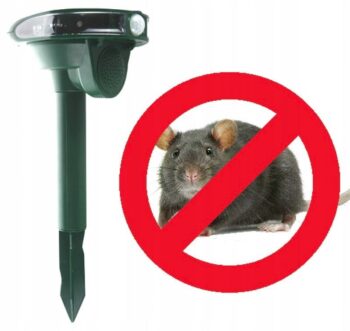 Frekvenčne nastaviteľný solárny odpudzovač zvierat s LED