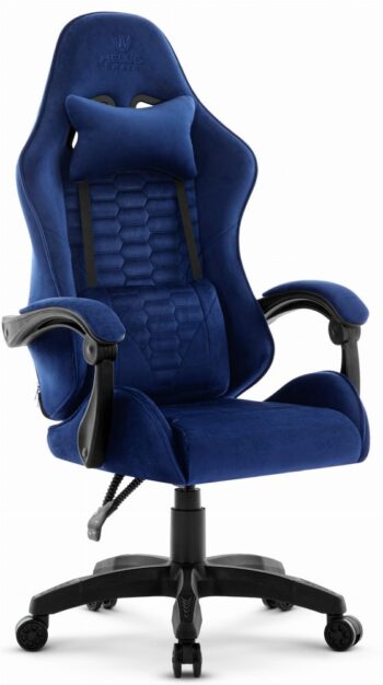 Herné kreslo HC-1000 Navy - zamatová látka