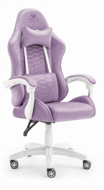 Herné kreslo HC-1000 Purple - zamatová látka