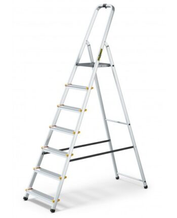 Hliníkový rebrík so 7 schodíkmi a nosnosťou 150 kg