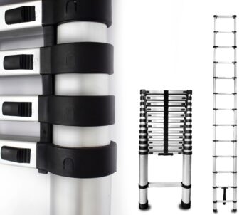 Hliníkový teleskopický rebrík 13-stupňový 125 kg