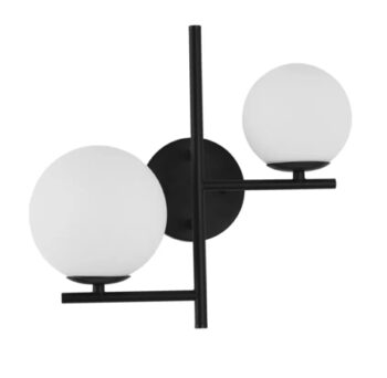 Interiérové elegantné nástenné svietidlo 25W čierna